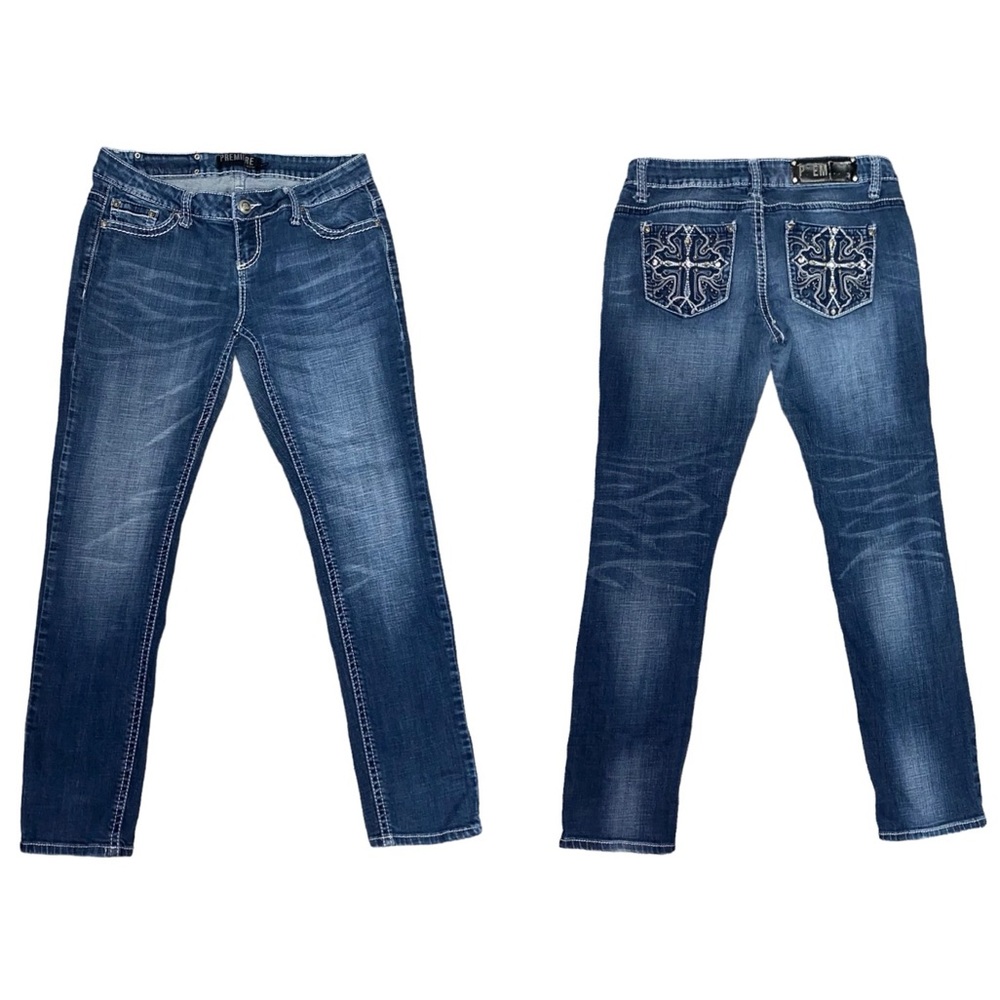 Premiere Skinny Denim Jeans Low Rise Skinny Jeans Size 7/8